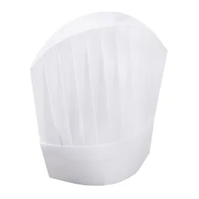 12" Viscose Pleated Chef Hats "Le Toque", Pack of 50