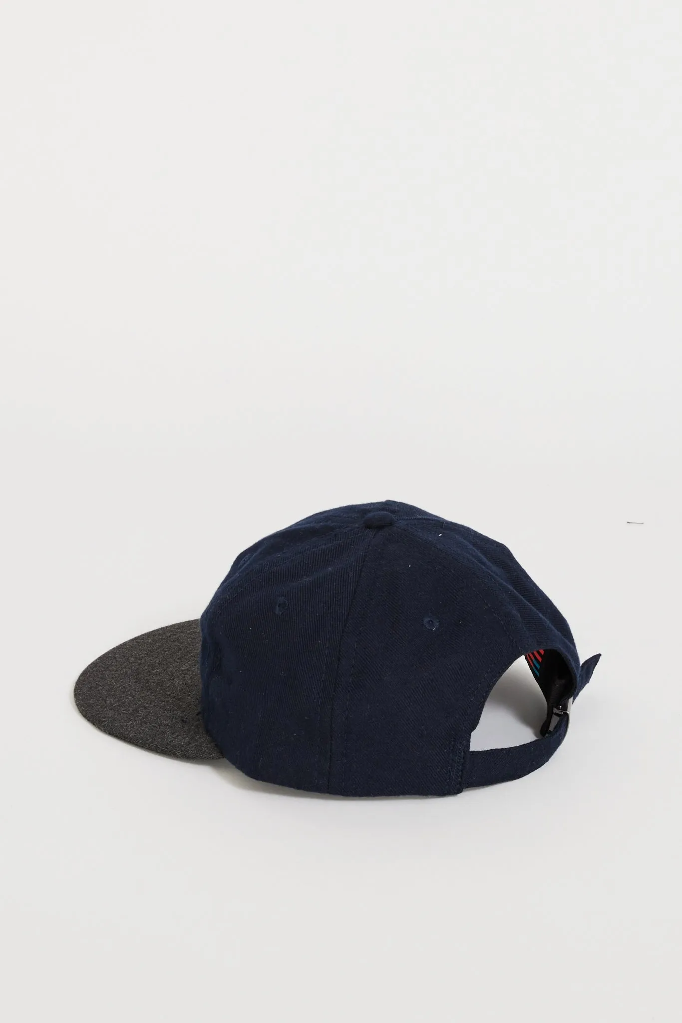 2-Tone Wool Serge 6 Panel Cap Navy/Charcoal