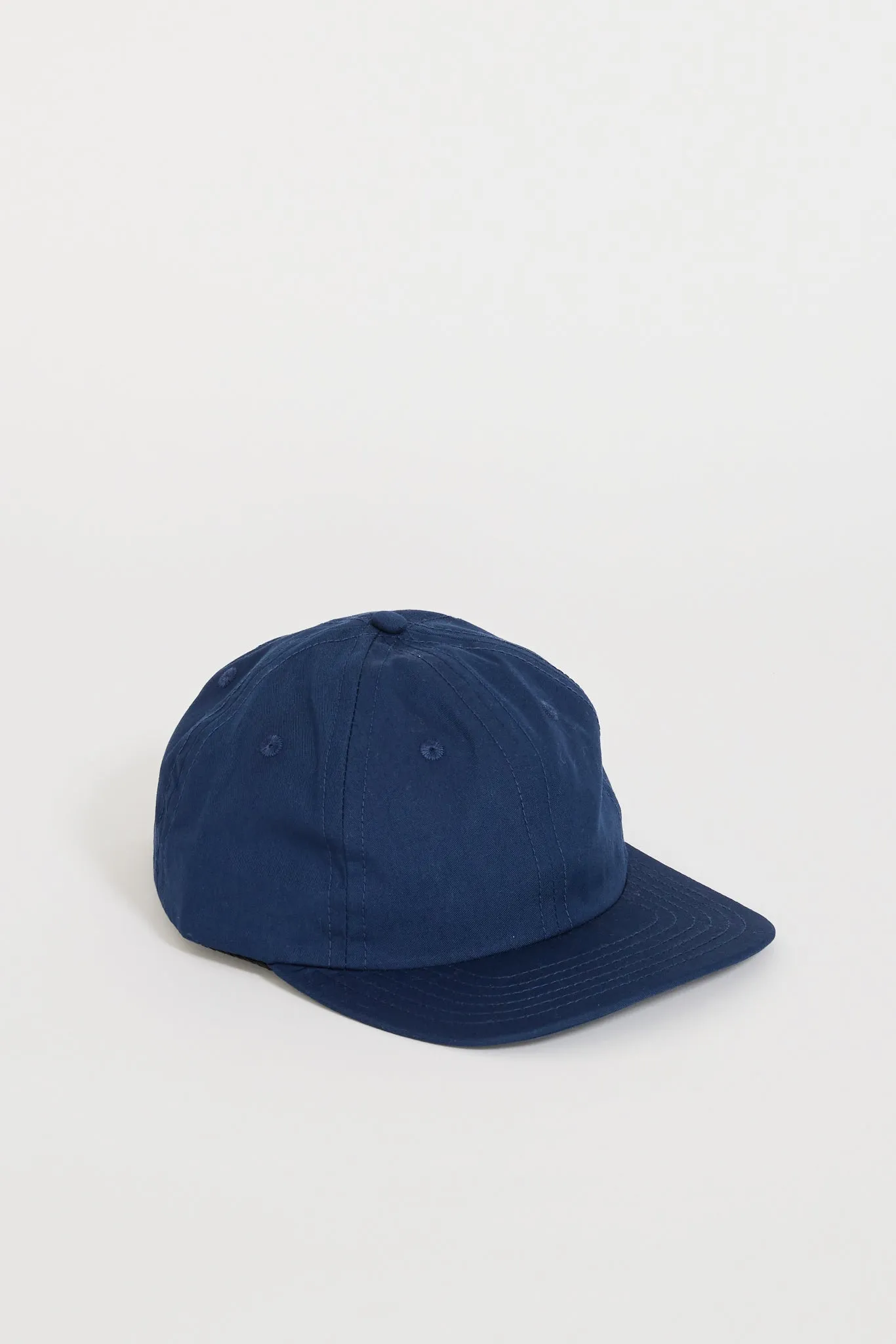 6 Panel Japanese Cotton Nylon Cap Blue