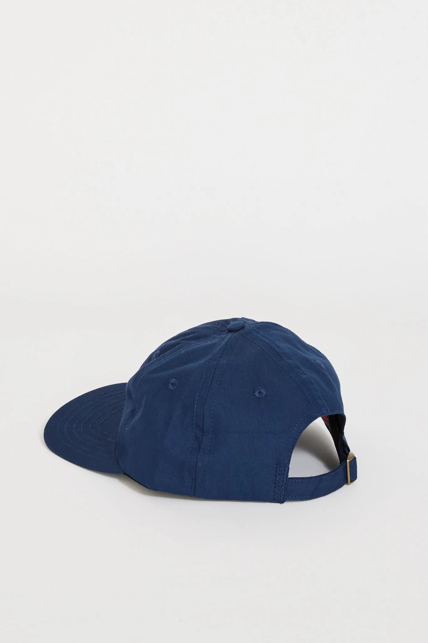 6 Panel Japanese Cotton Nylon Cap Blue