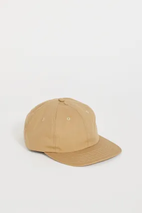 6 Panel Japanese Cotton Nylon Cap Khaki