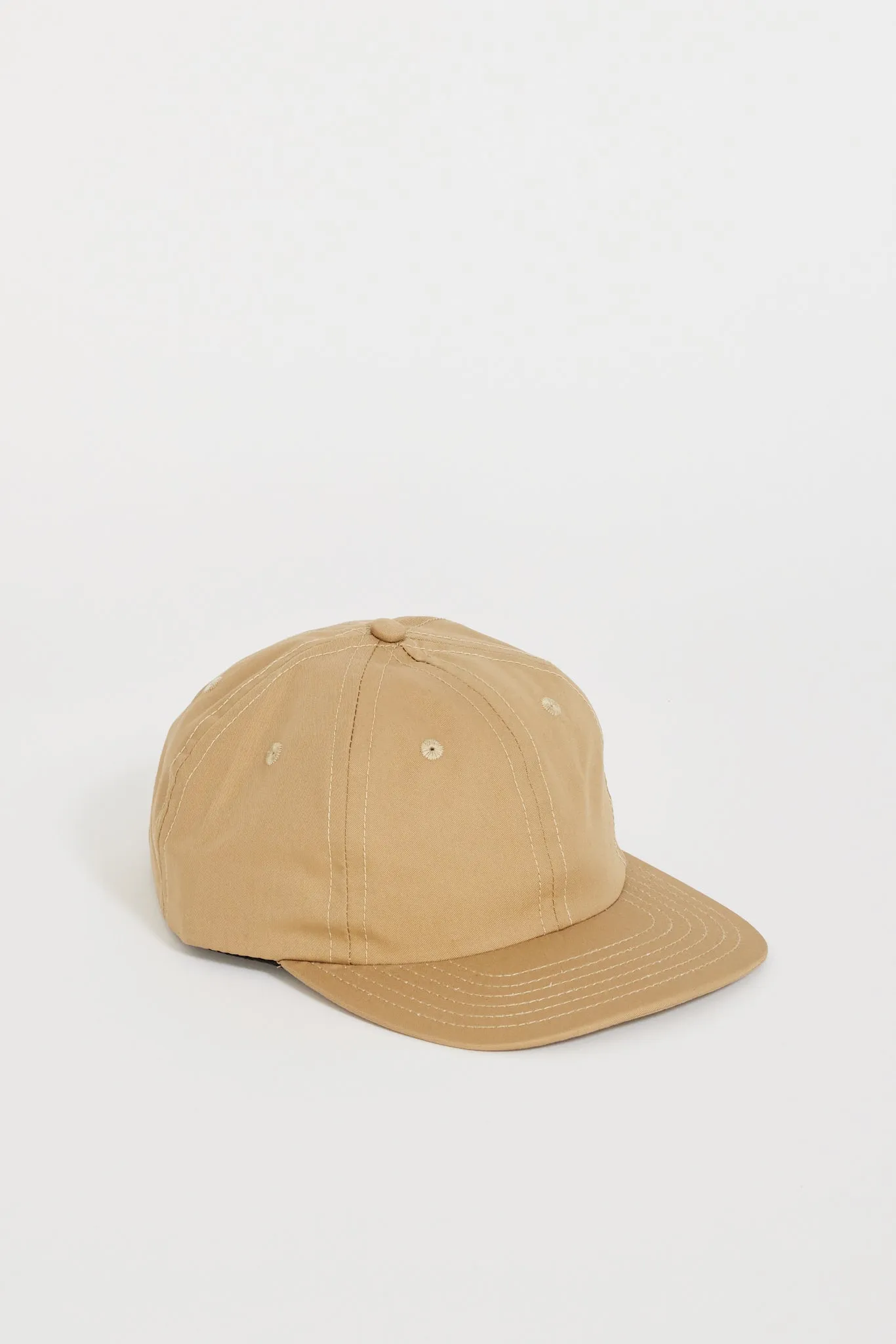 6 Panel Japanese Cotton Nylon Cap Khaki