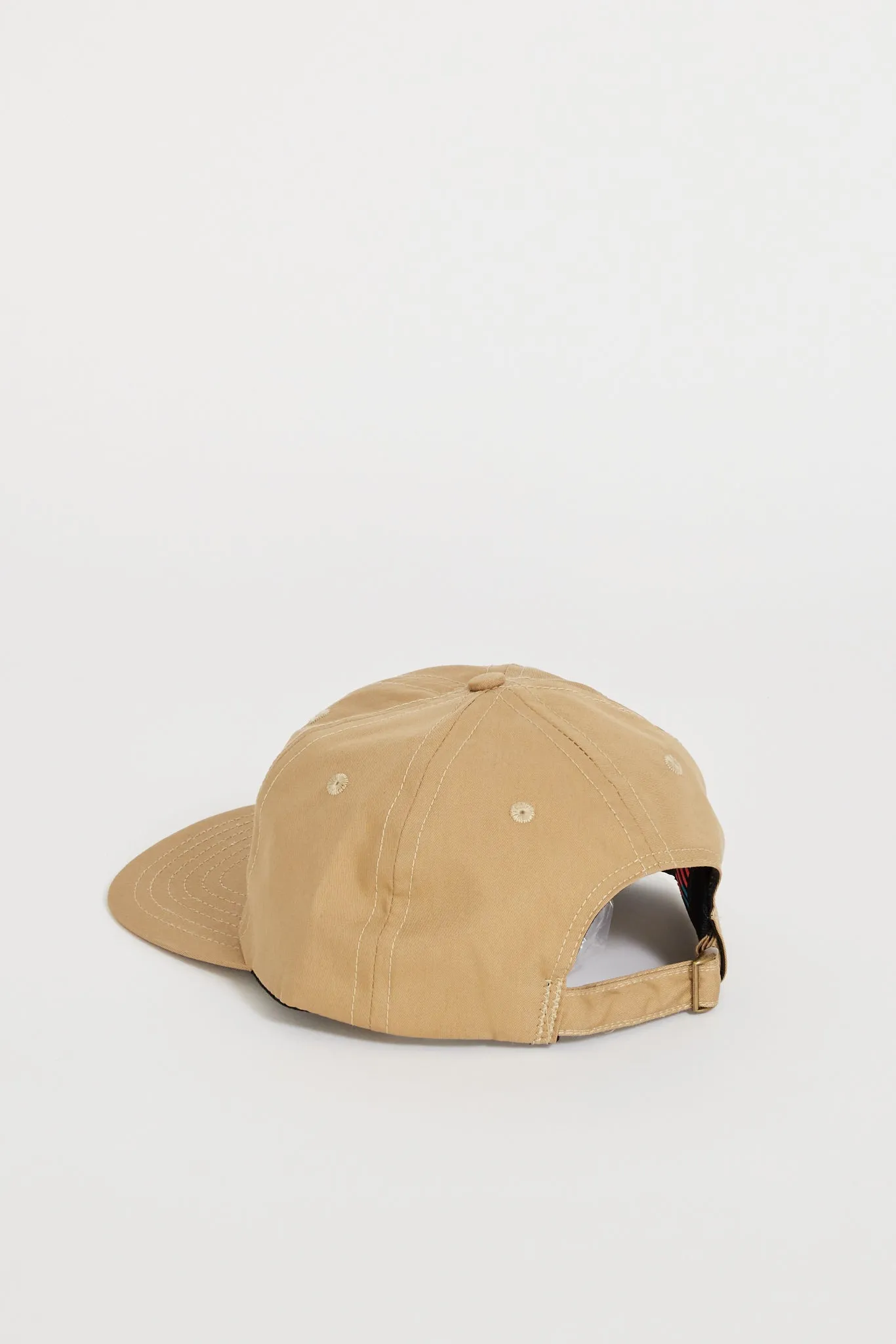 6 Panel Japanese Cotton Nylon Cap Khaki