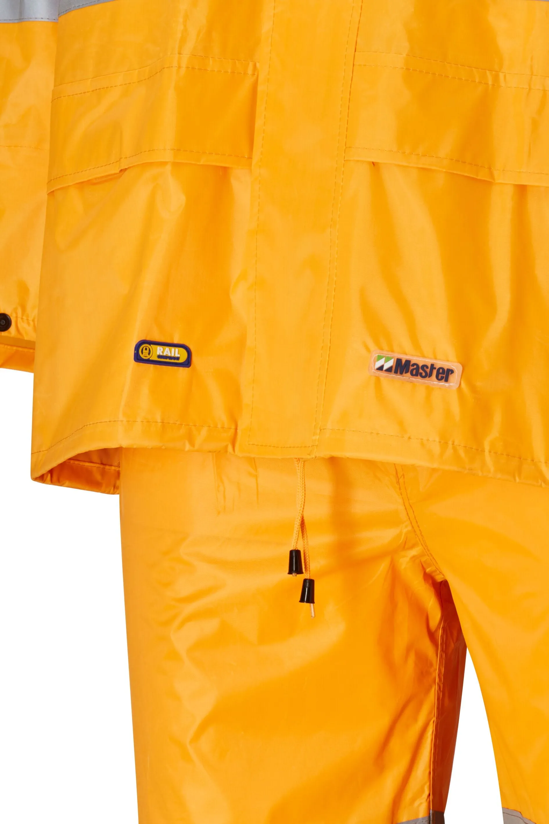 7PRST510 RAIN JACKET & PANTS SET VIC RAIL HI VIS D/N  POLYESTER/PVC