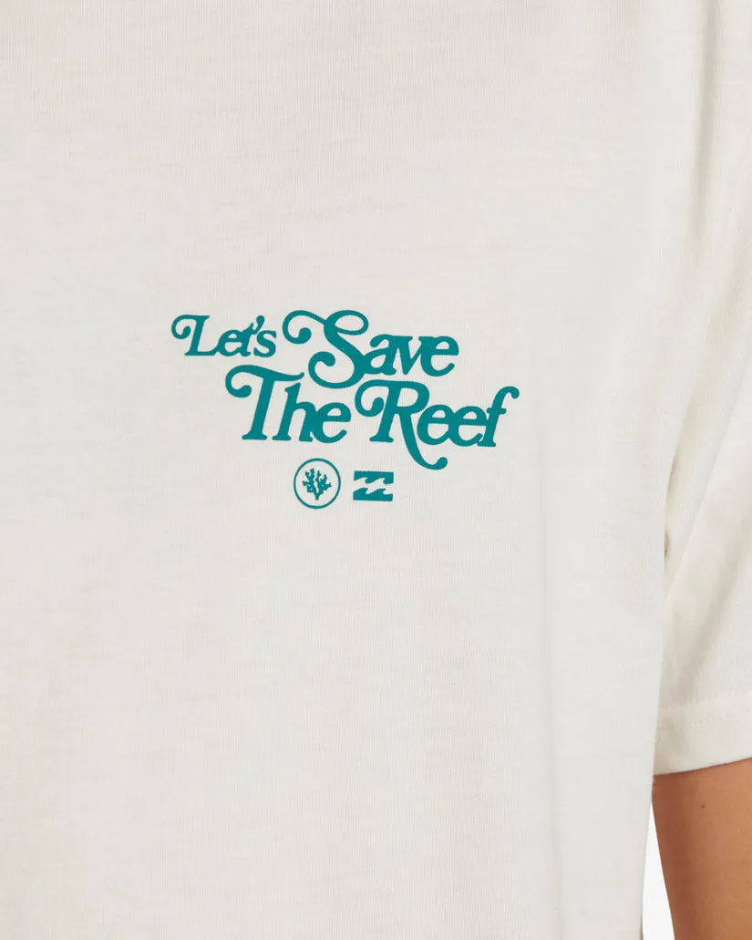 Billabong Cg Lets Save The Reef Short Sleeve T-Shirt - Off White