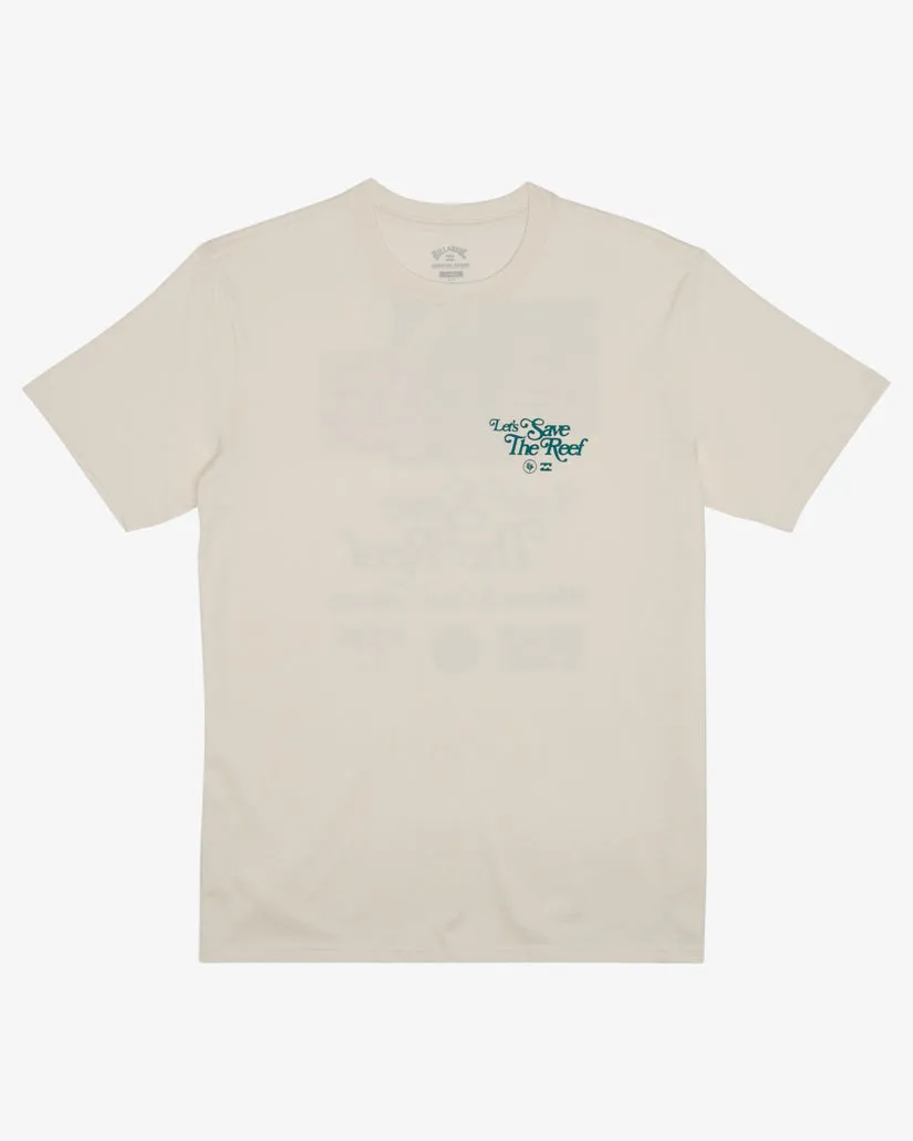 Billabong Cg Lets Save The Reef Short Sleeve T-Shirt - Off White