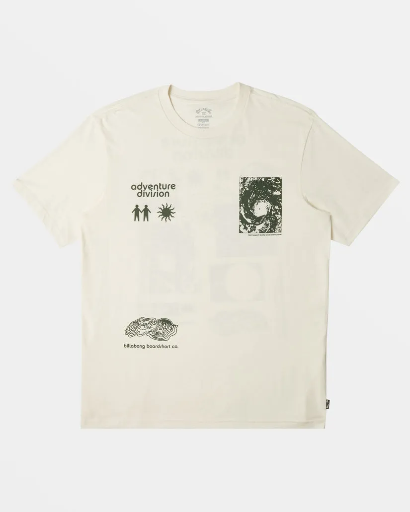 Billabong Tidal Research T-Shirt - OFF WHITE