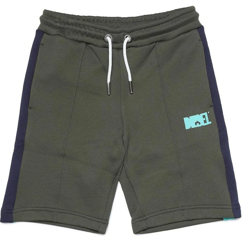 Boys Khaki Logo Shorts