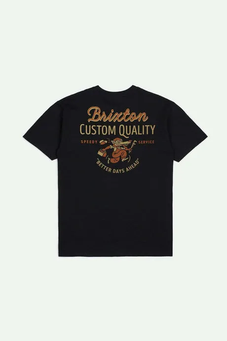 Brixton Better Days S/S Standard T-Shirt - BLACK