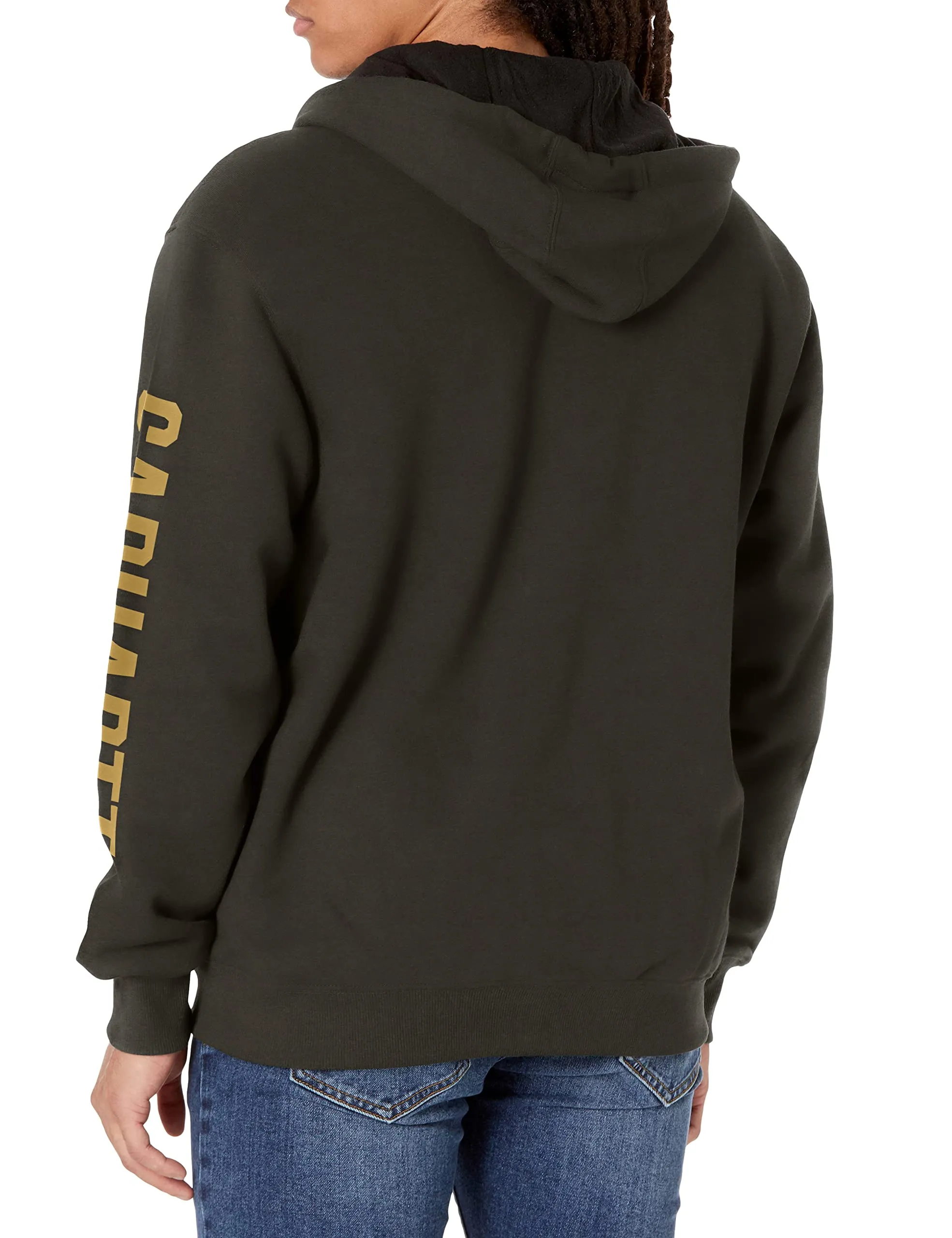 Carhartt 104637 Men's Rain Defender Fleece Lined Graphic Sweatshirt - Medium - Peat