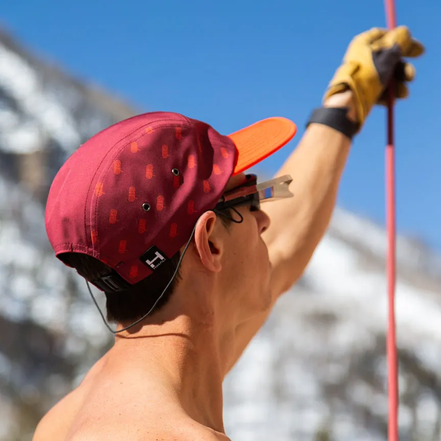 Coil Boulder Hat - Monk Red