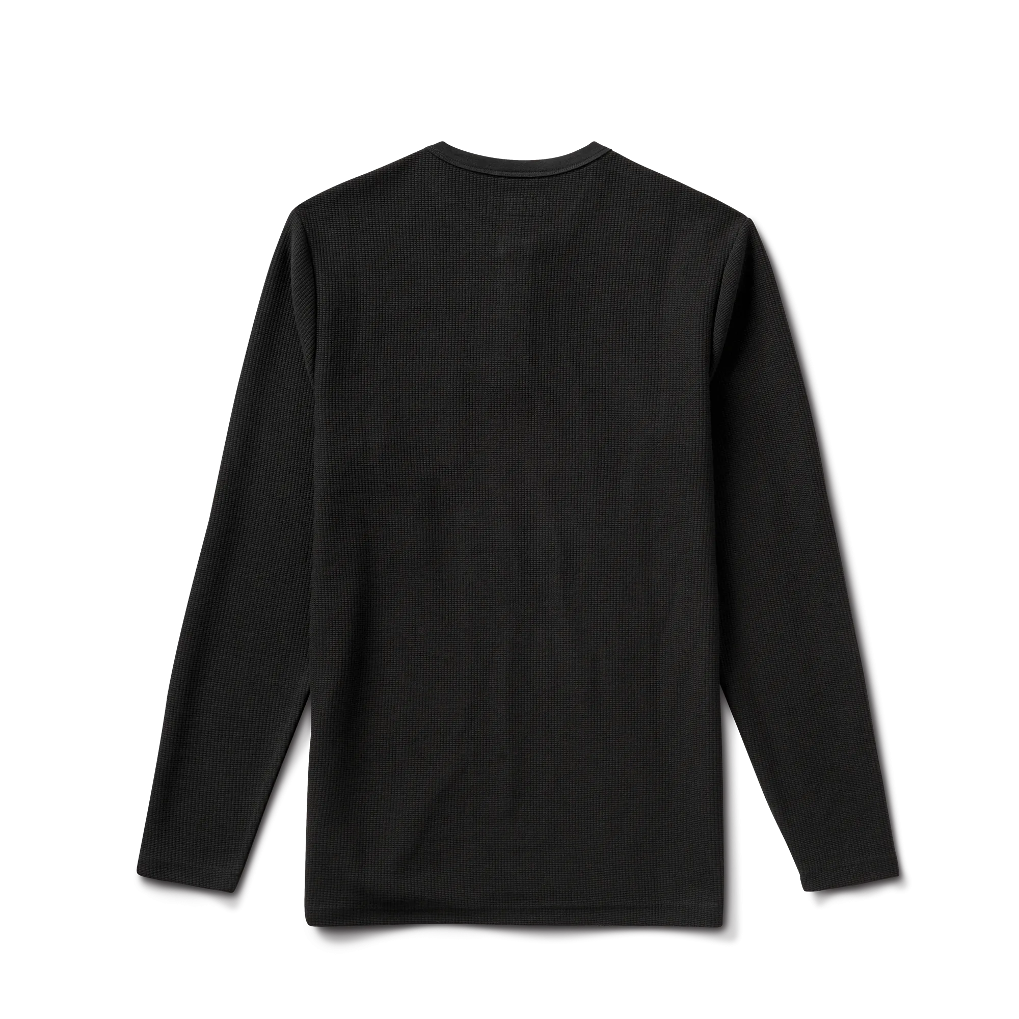 Companion Long Sleeve Thermal Henley - Black