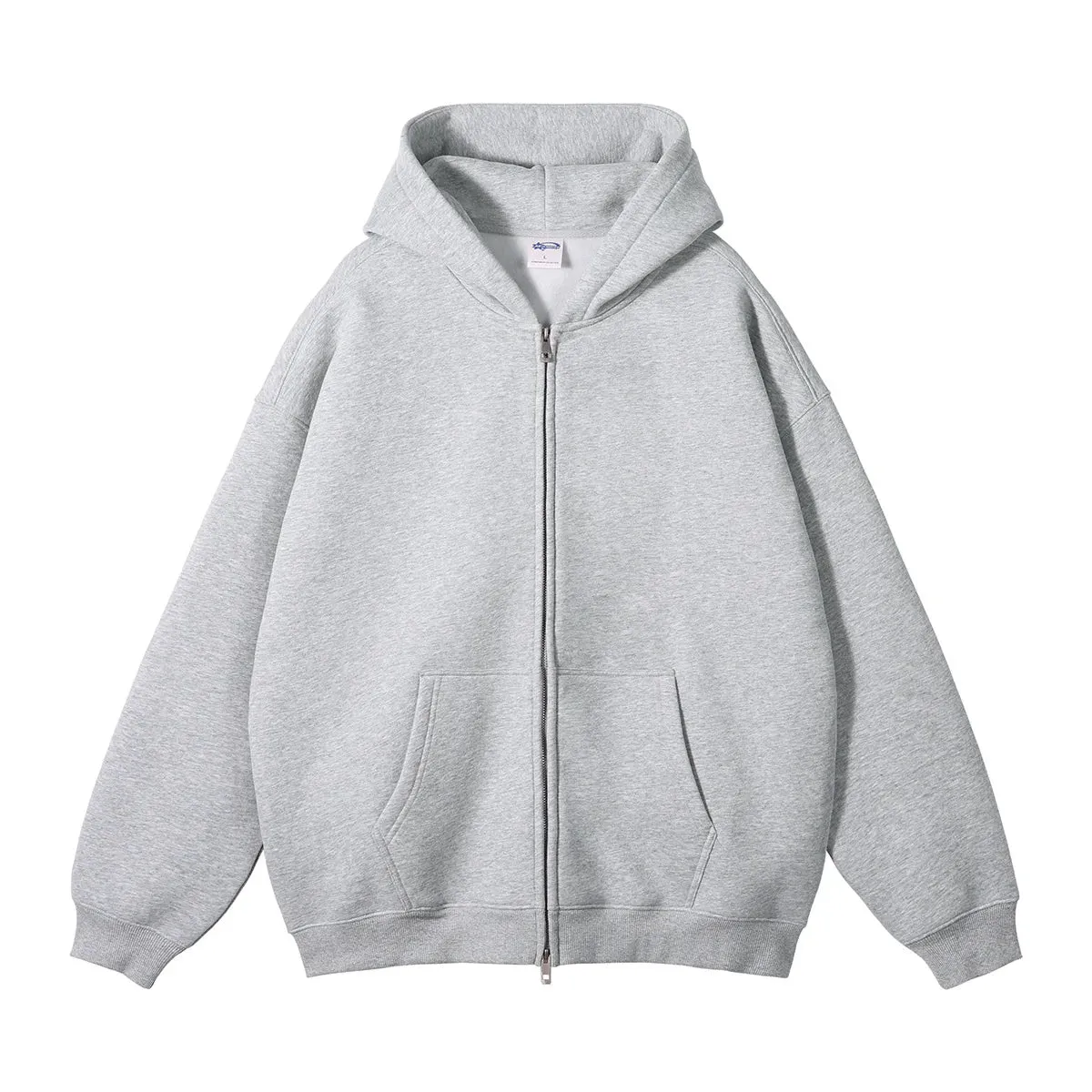 Cozy Fleece Double-Zippered Cardigan Hoodie