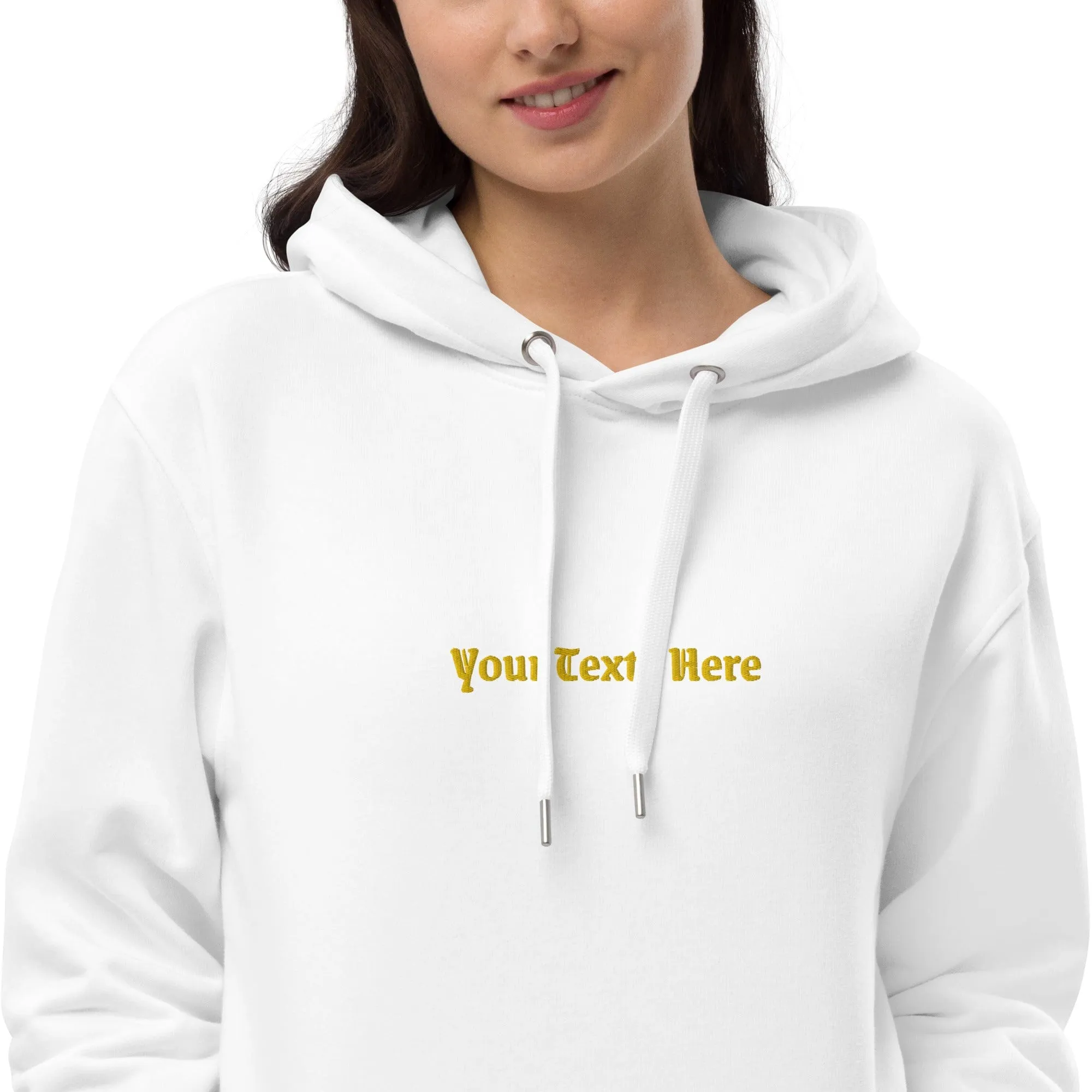 Customizable Premium Eco Pocket Hoodies - Custom Printing - Personalized Text - Your Text on a Pocket Hoodie