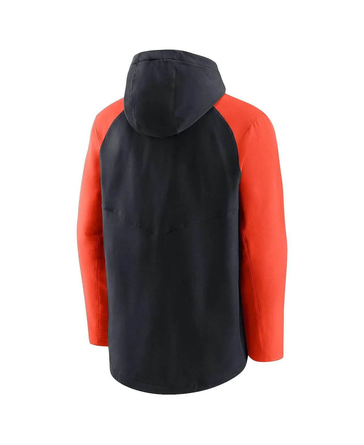 Detroit Tigers Authentic Collection Performance Nike Men's Navy Orange Full Zip Raglan Hoodie