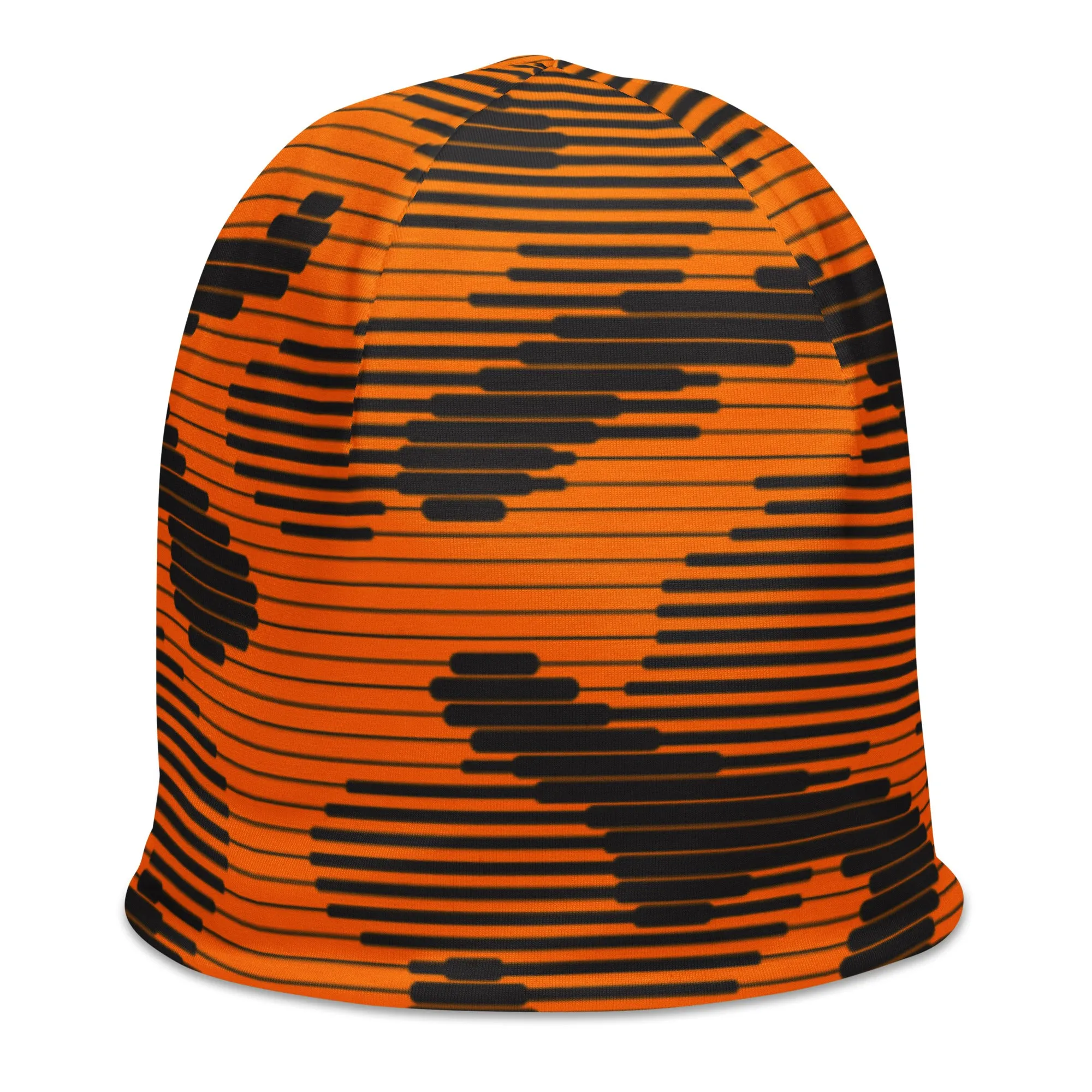 Digital Camouflage Blaze Orange Beanie