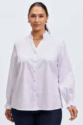 Elora Plus No Iron Stretch Matte Sateen Shirt