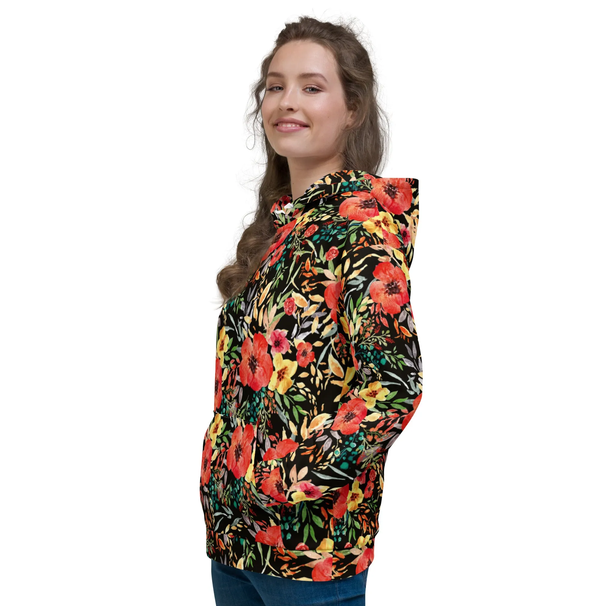 Floral Hoodie (Glamourange Spring Best Hoodies Collection - Flower Hoodies Print 006)