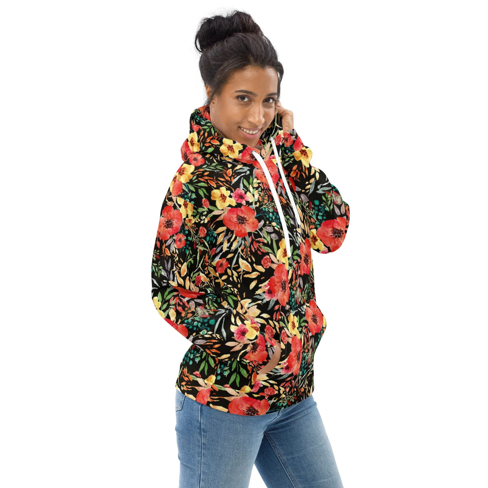 Floral Hoodie (Glamourange Spring Best Hoodies Collection - Flower Hoodies Print 006)