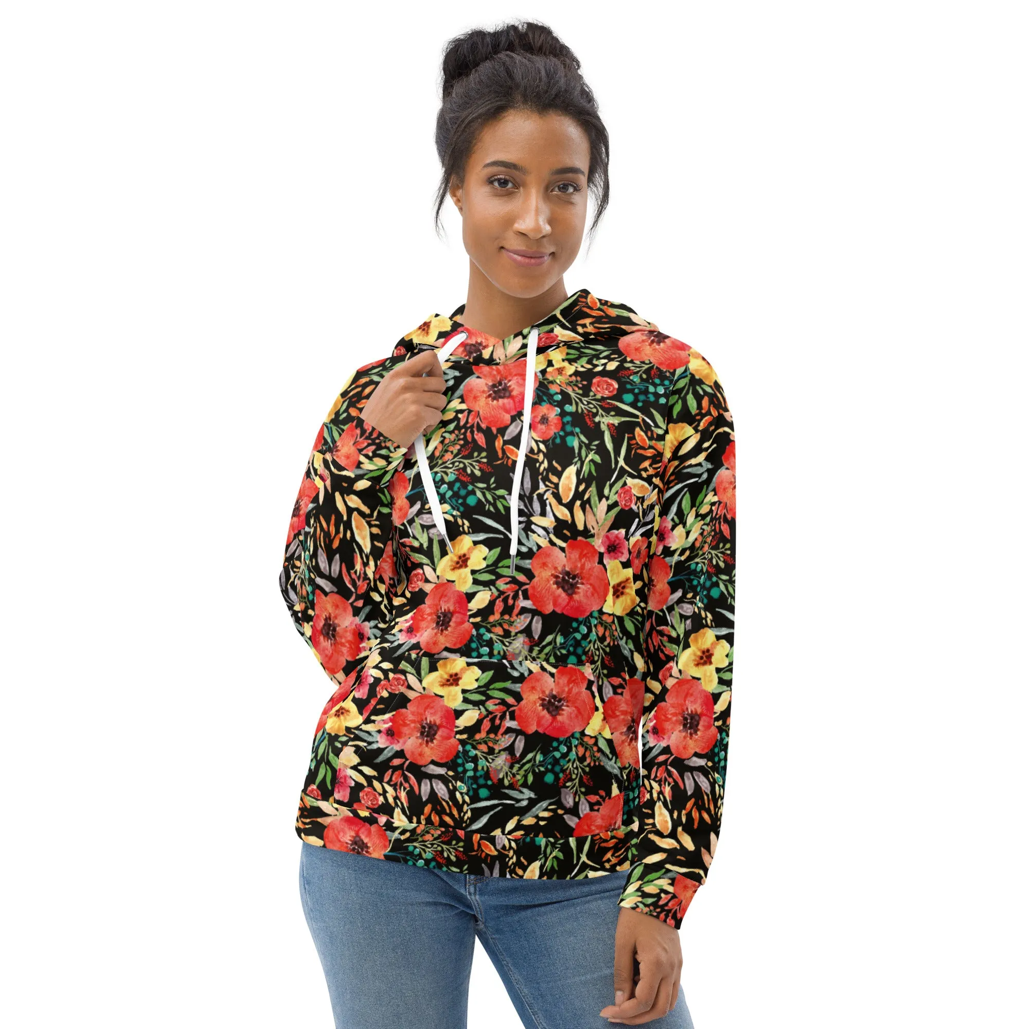 Floral Hoodie (Glamourange Spring Best Hoodies Collection - Flower Hoodies Print 006)