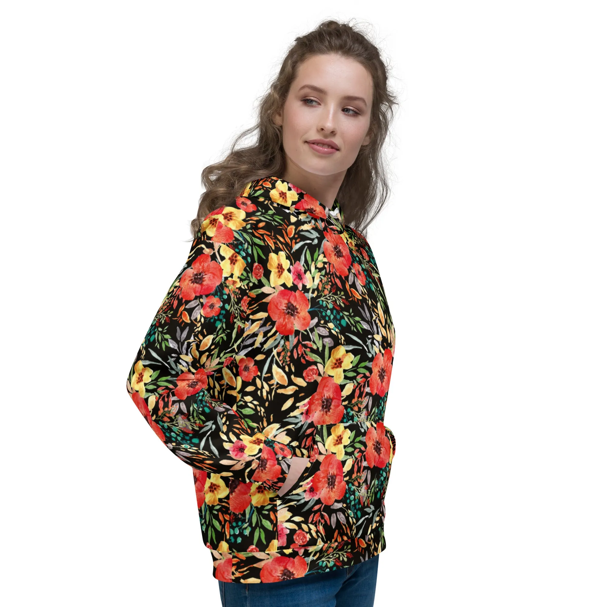 Floral Hoodie (Glamourange Spring Best Hoodies Collection - Flower Hoodies Print 006)