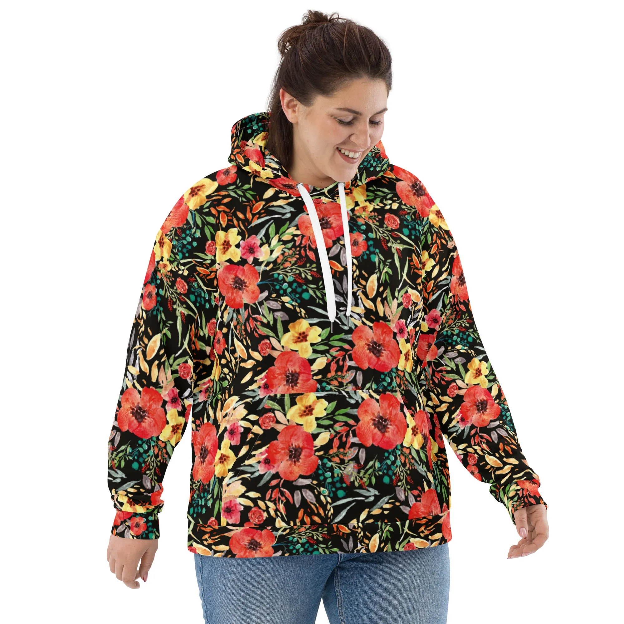 Floral Hoodie (Glamourange Spring Best Hoodies Collection - Flower Hoodies Print 006)