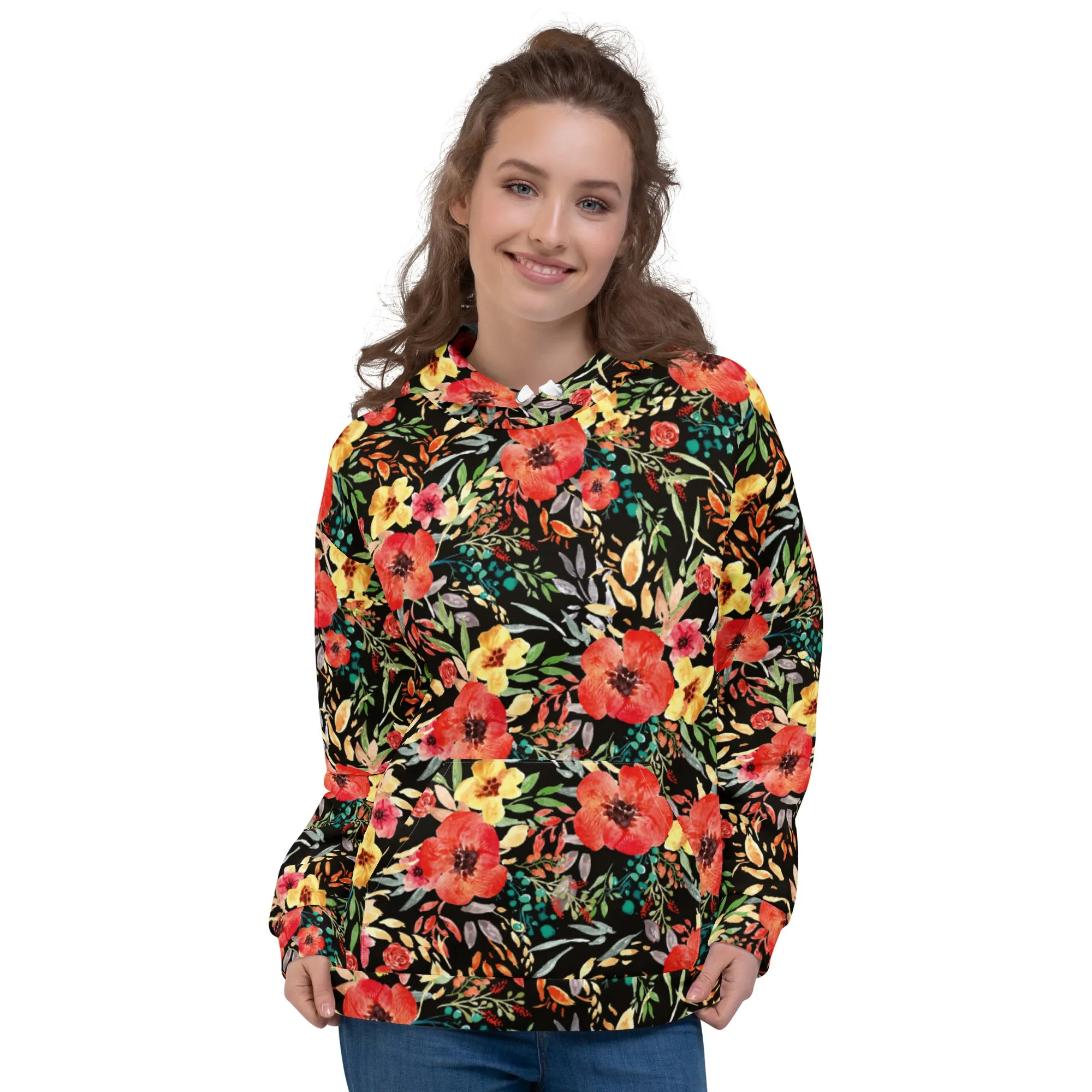 Floral Hoodie (Glamourange Spring Best Hoodies Collection - Flower Hoodies Print 006)