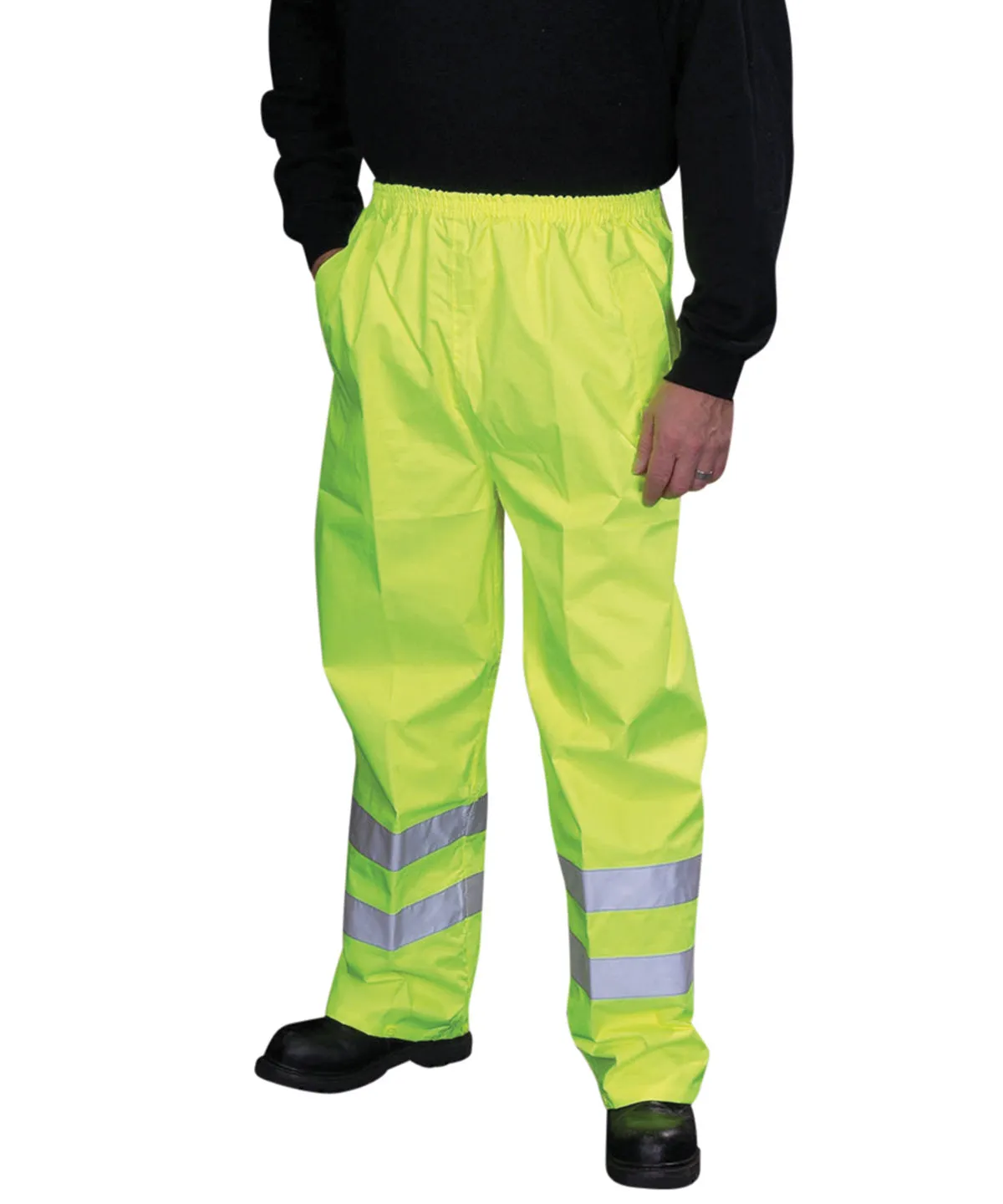 Hi-vis waterproof overtrousers (HVS461) | Navy