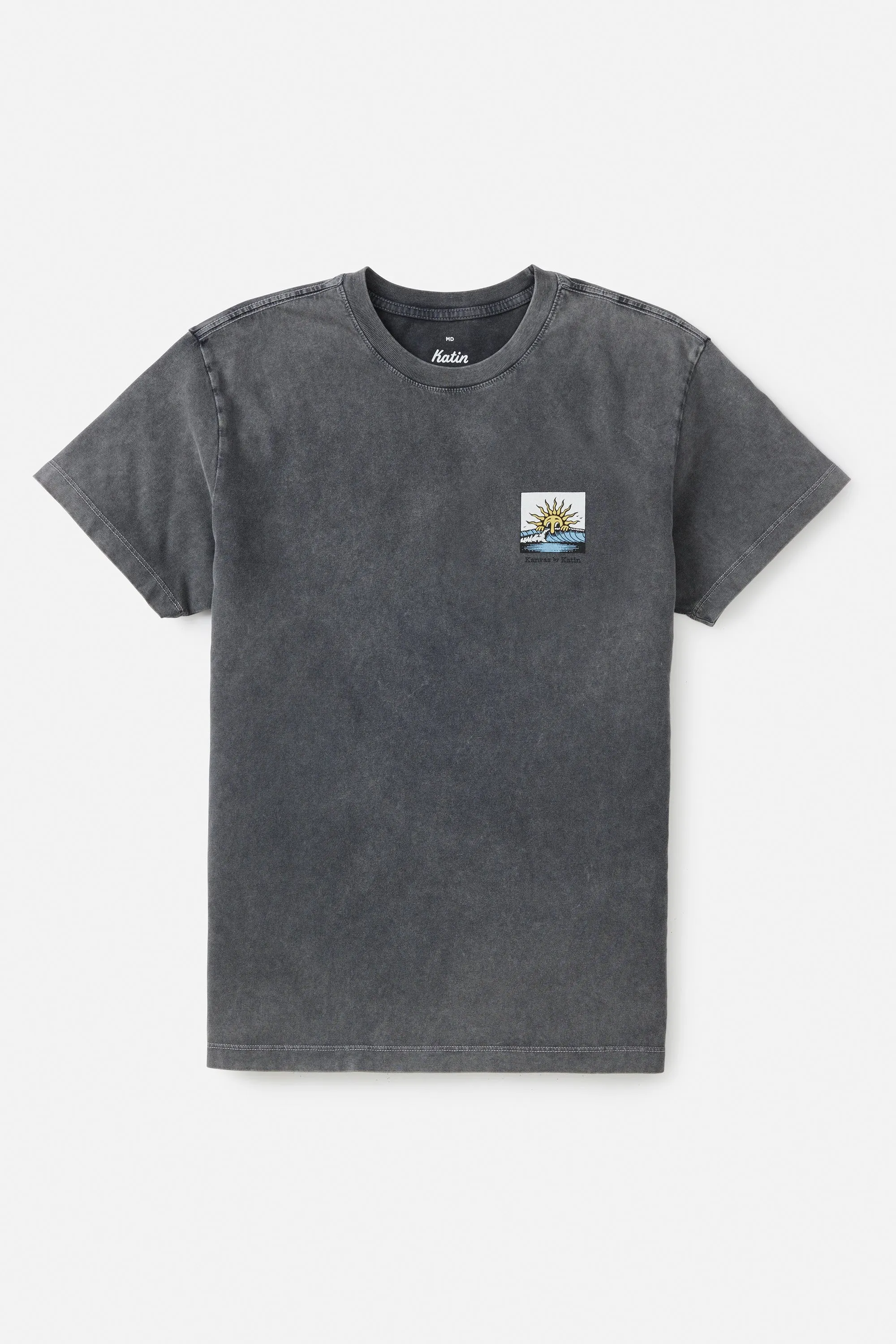 KATIN GLANCE TEE - BLACK SAND WASH