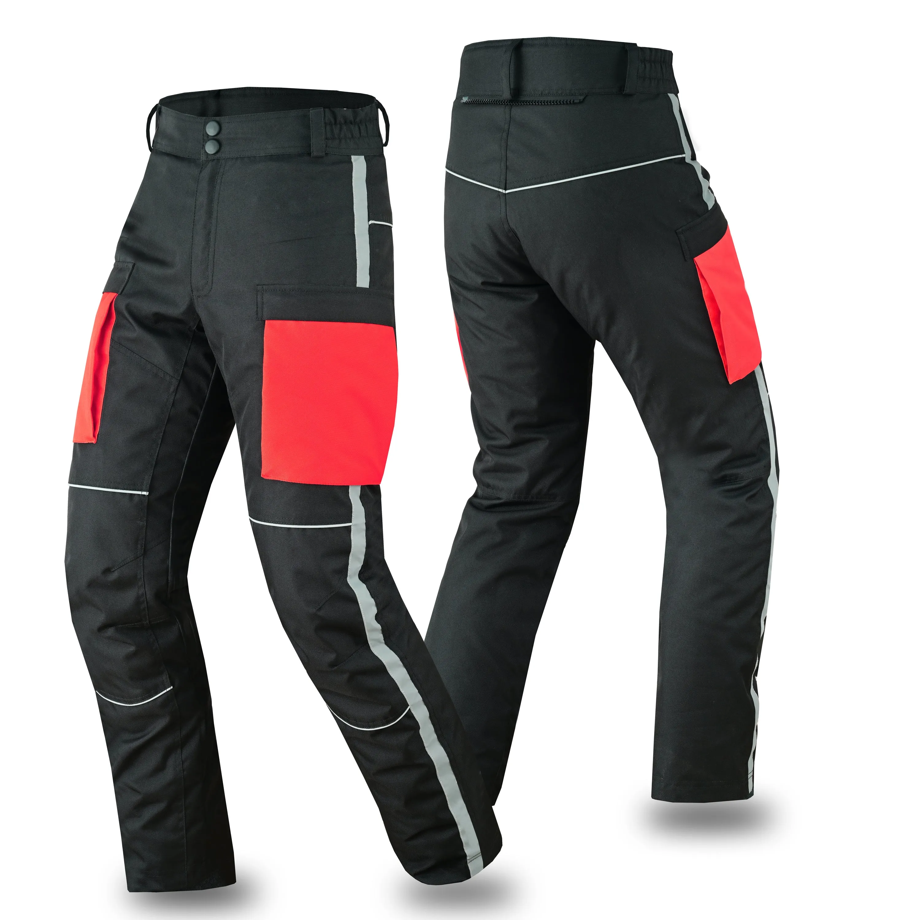 Mens Motorbike Waterproof Trousers Cordura Textile Motorcycle CE Armoured Pants