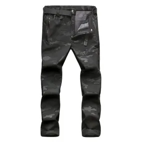 Mens Outdoor Camouflage Durable Soft Shell Pants