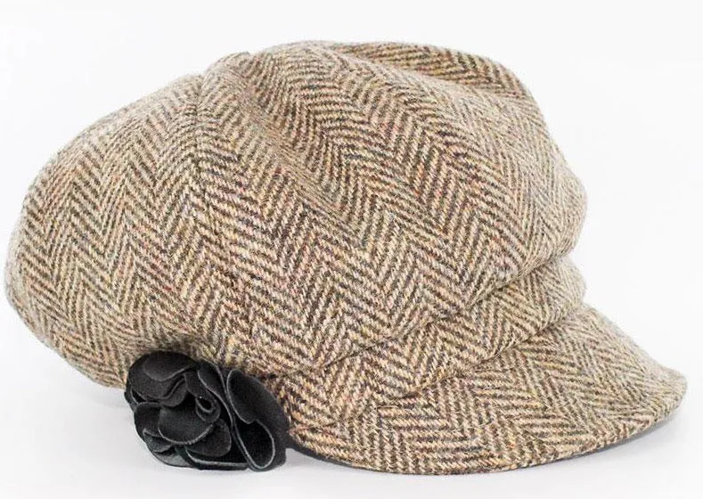 Mucros Brown Newsboy Hat