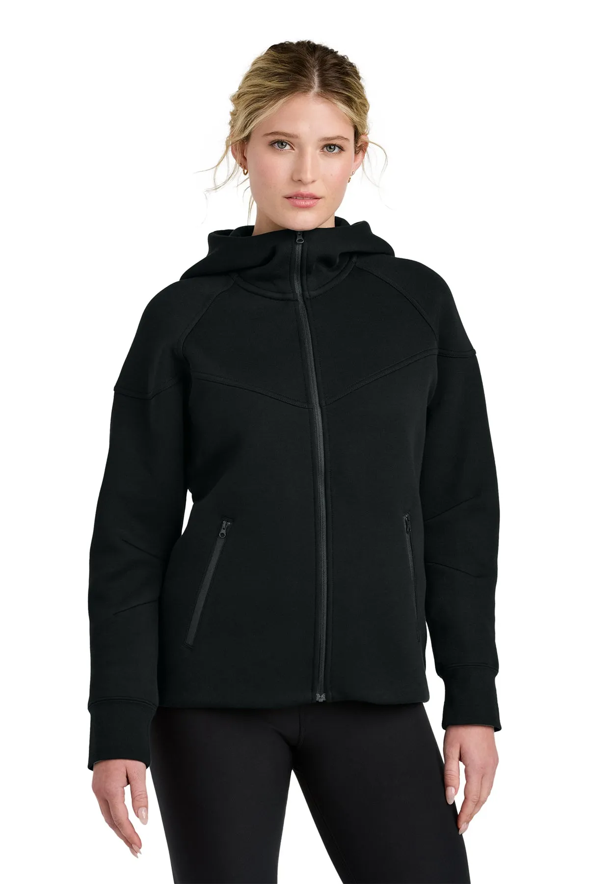 Nike Womens Tech Fleece Full-Zip Custom Hoodies, Black