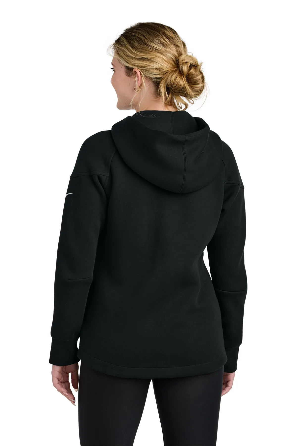 Nike Womens Tech Fleece Full-Zip Custom Hoodies, Black