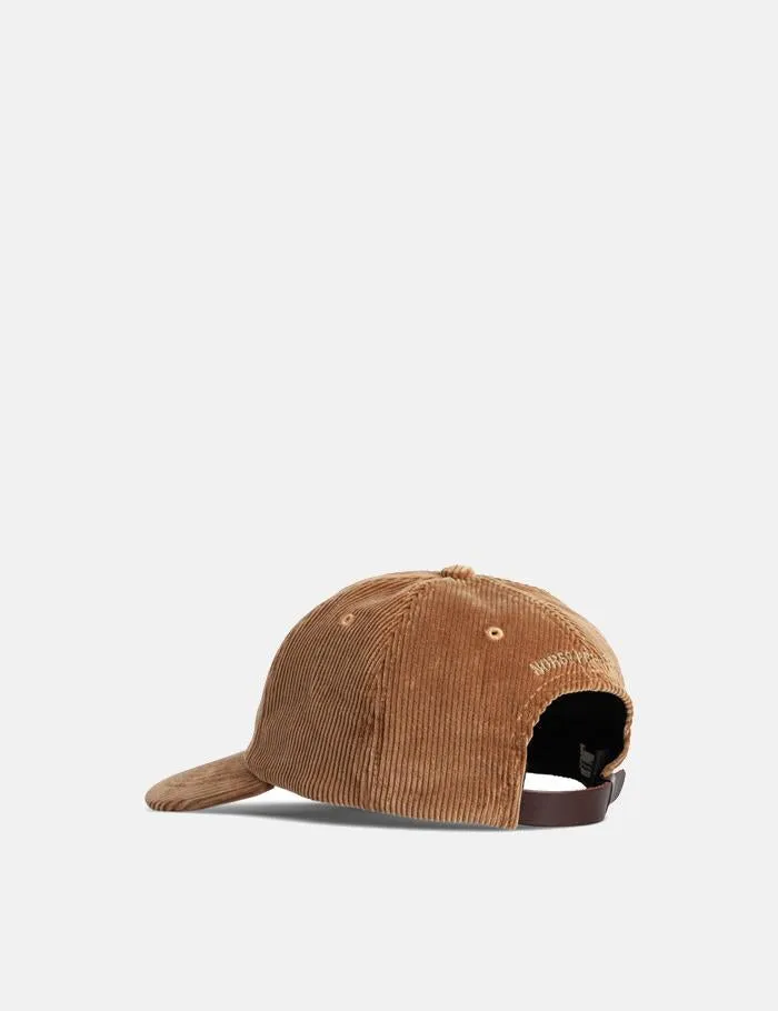 Norse Projects Wide Wale Cord Sports Cap - Utility Khaki