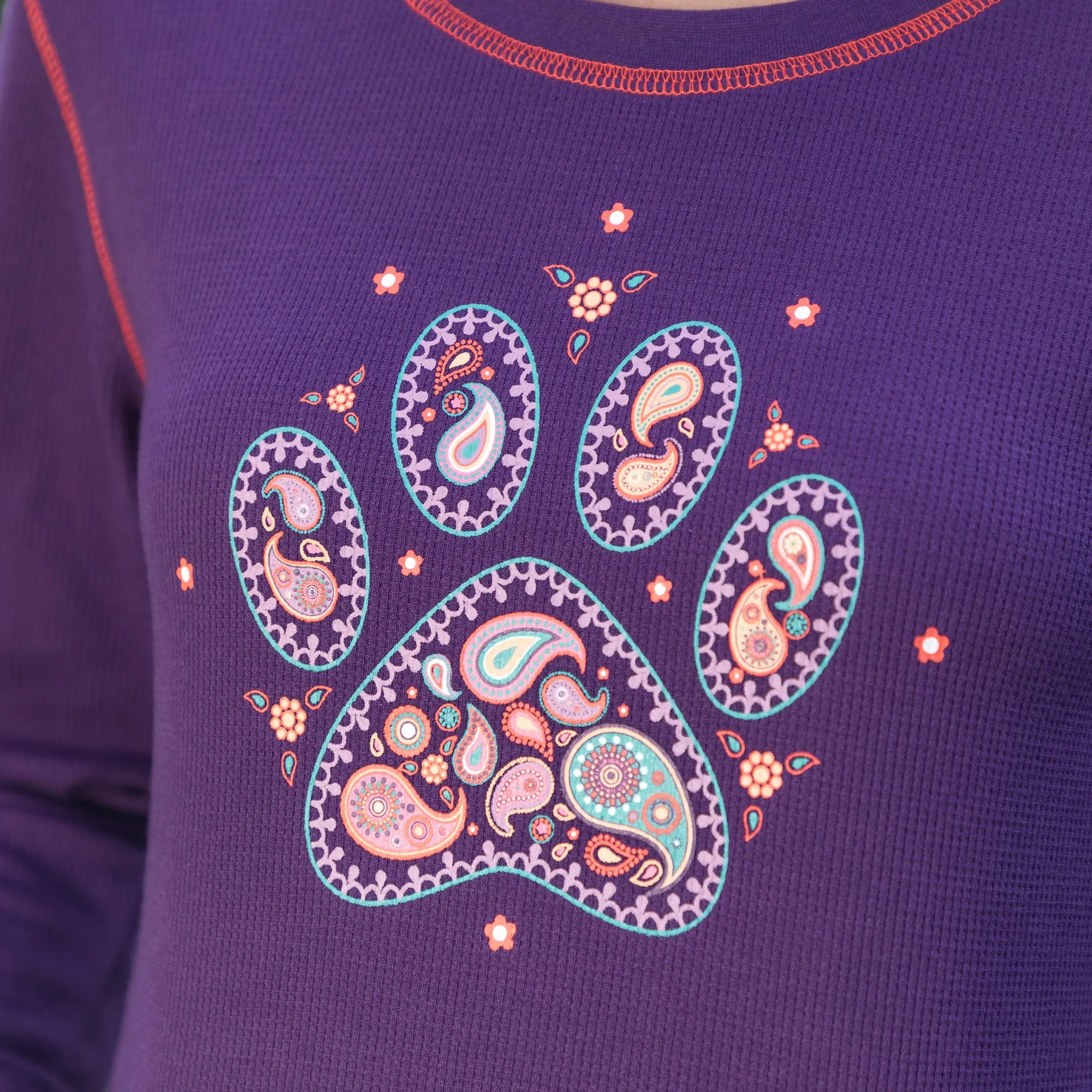 Paisley Paw Thermal Long Sleeve Top