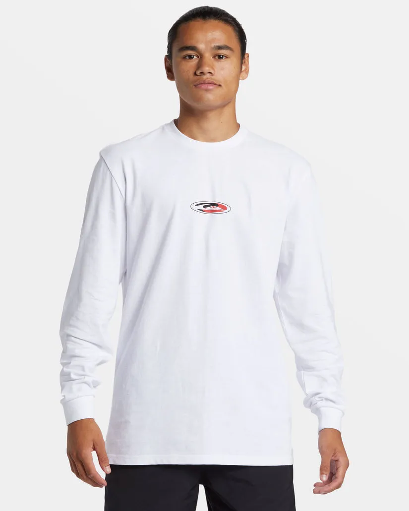 Quiksilver Griff Long Sleeve T-Shirt - WHITE