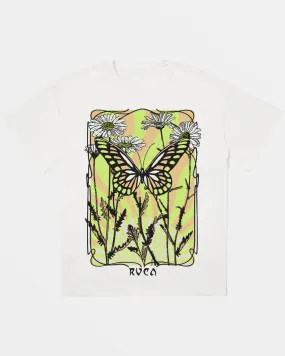 RVCA BAGGIE ORGANIC OVERSIZED T-SHIRT - WHITE