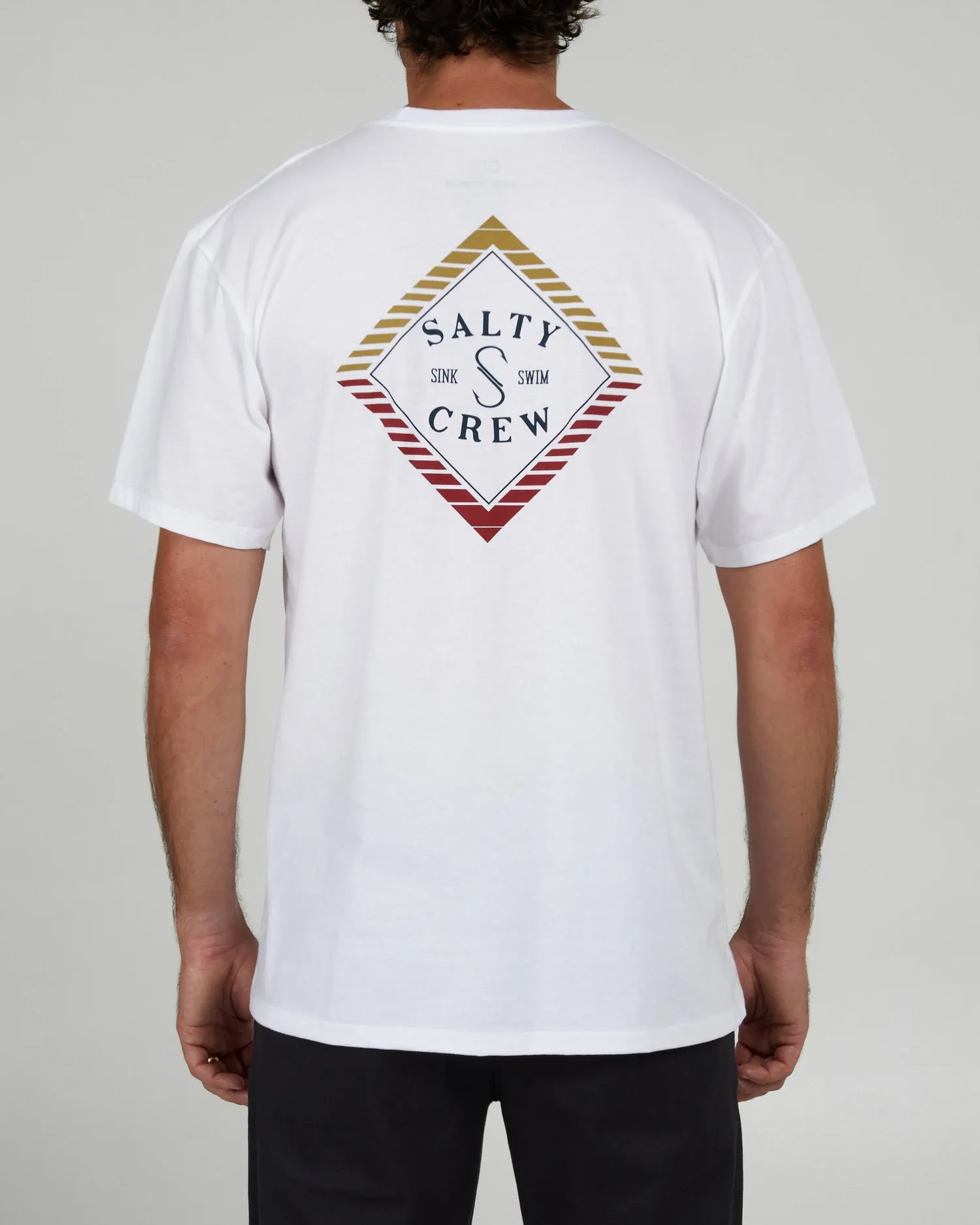 Salty Crew Faded Black S/S Premium Tee - WHITE