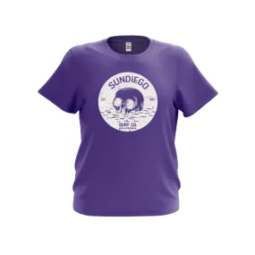 SunDiego Wave Death Child Tee - Purple