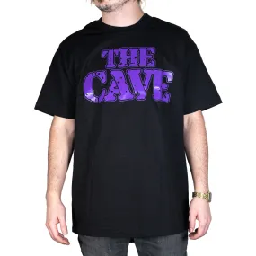 The Cave - T-Shirt - Classic Logo - Black & Purple - 4XL