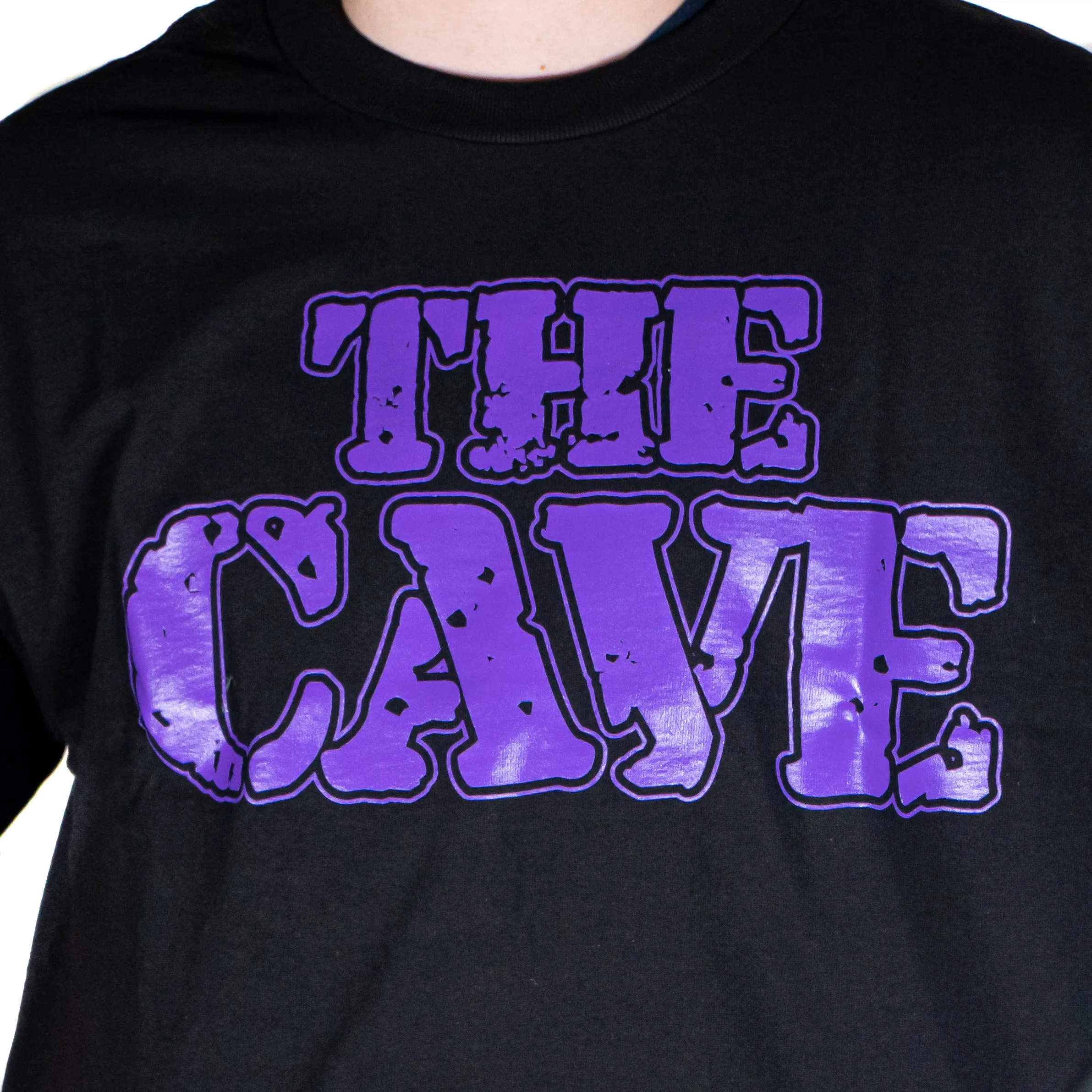 The Cave - T-Shirt - Classic Logo - Black & Purple - 4XL