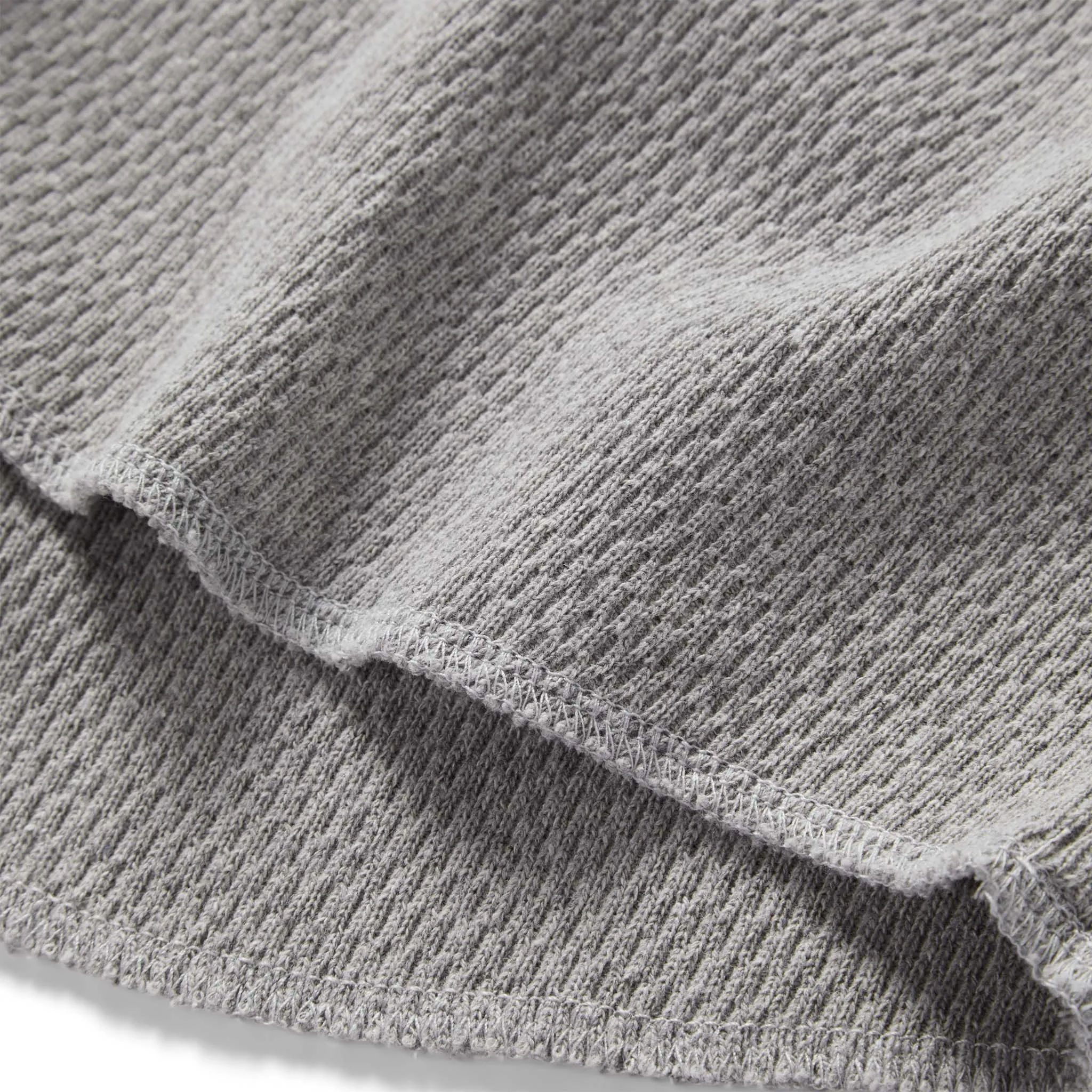 The Heavy Bag Waffle Long Sleeve in Aluminum