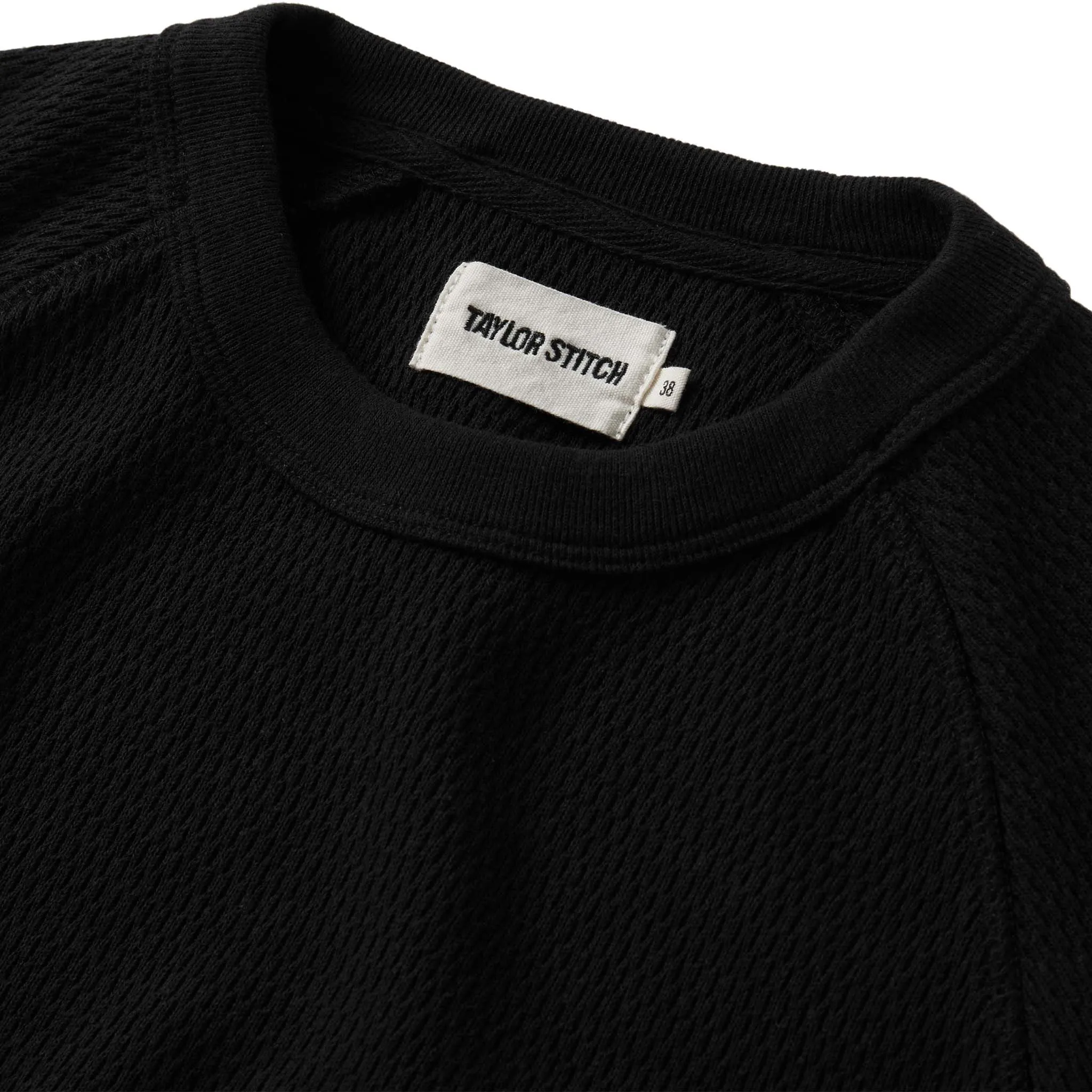 The Heavy Bag Waffle Long Sleeve in Coal