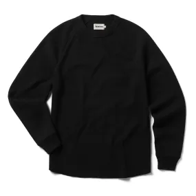 The Heavy Bag Waffle Long Sleeve in Coal