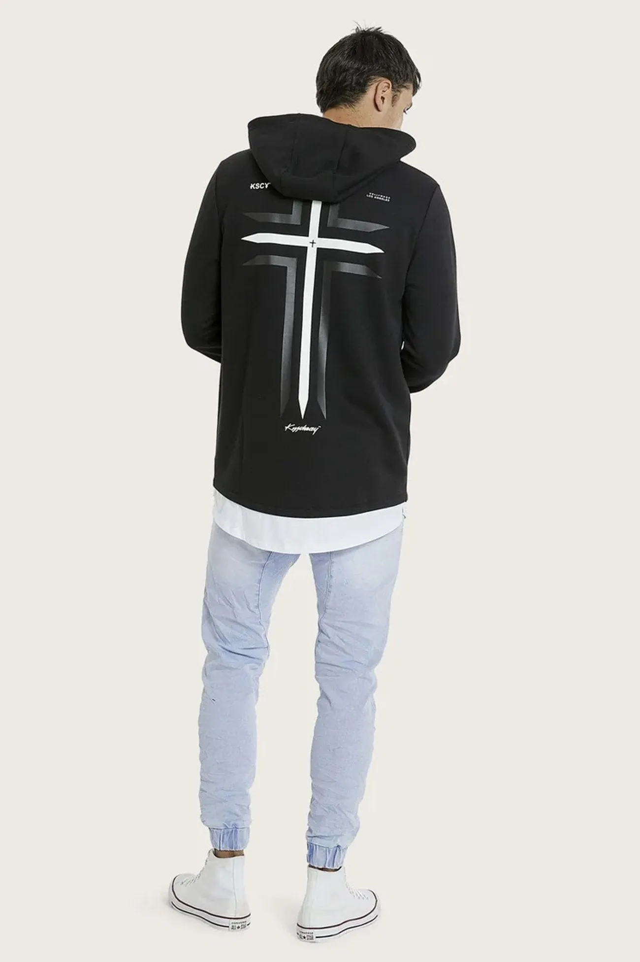 The Saint Hoody Jet Black