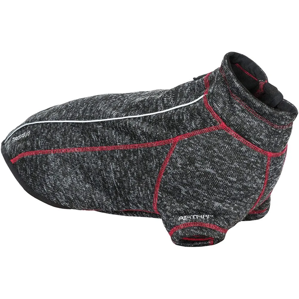 Trespaws Boomer Black Melange Windproof Dog Fleece XS