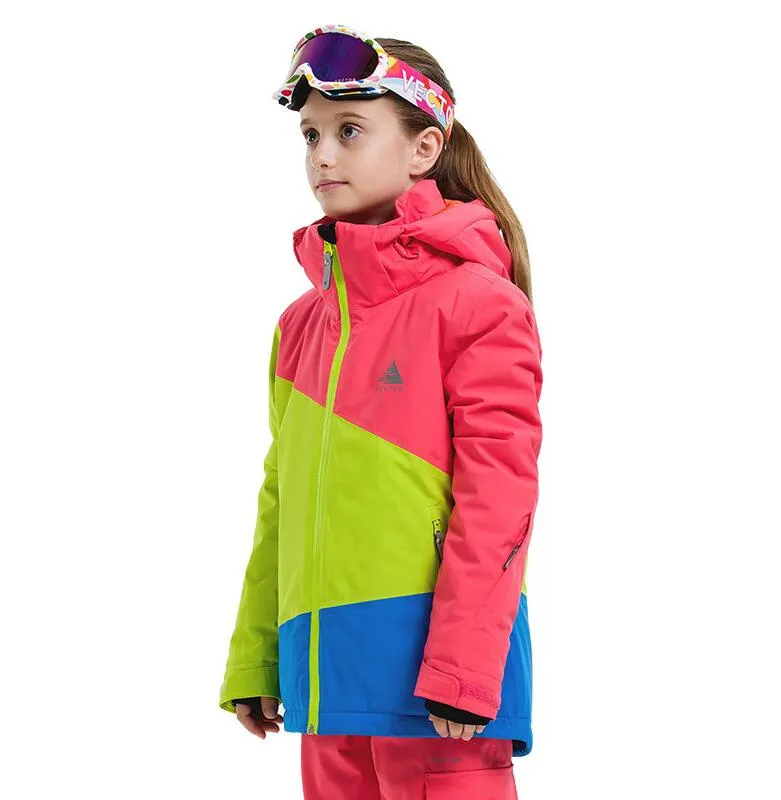 VECTOR Warm Hooded Snowboard Ski Jacket for Girls