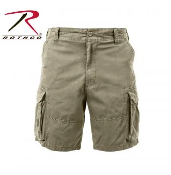 Vintage Solid Paratrooper Cargo Shorts