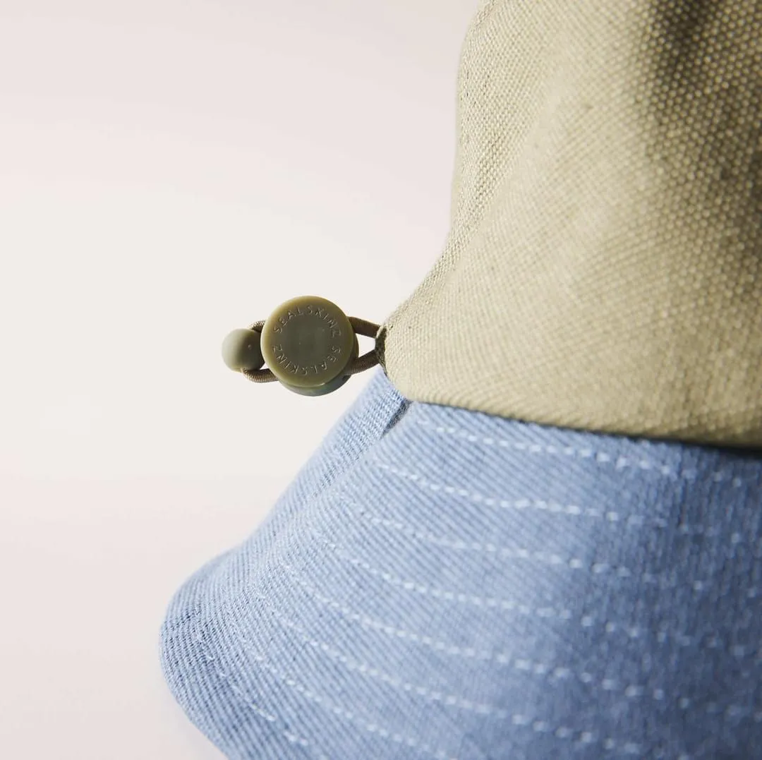 Waterproof Canvas Patch Pocket Bucket Hat